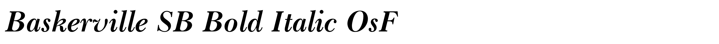 Baskerville SB Bold Italic OsF